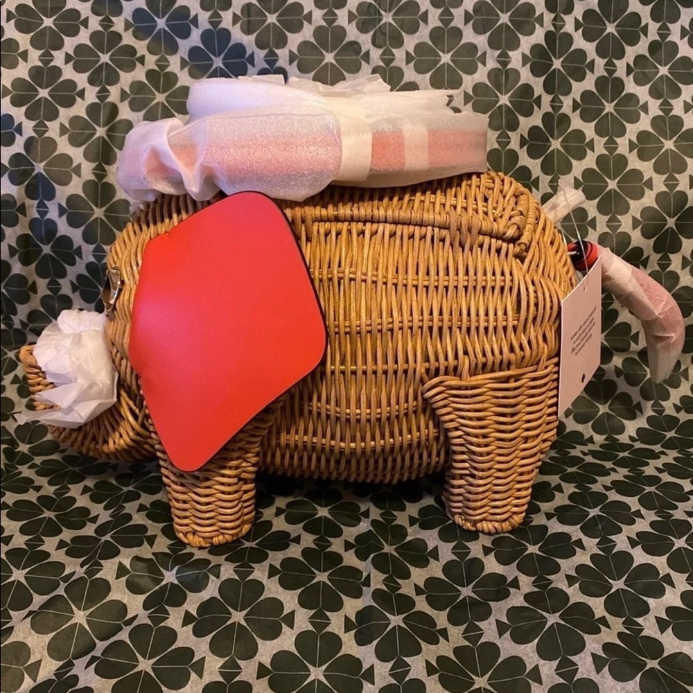 Kate Spade Wicker Elephant Crossbody